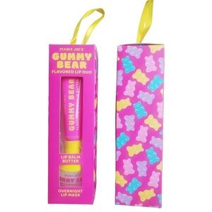 Trader Joe's Gummy Bear Flavored Lip Duo Set Lip Balm Butter Overnight L…
